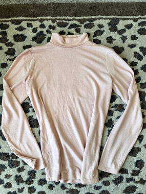 philosophy Long Sleeve Turtleneck in Pink Size Large